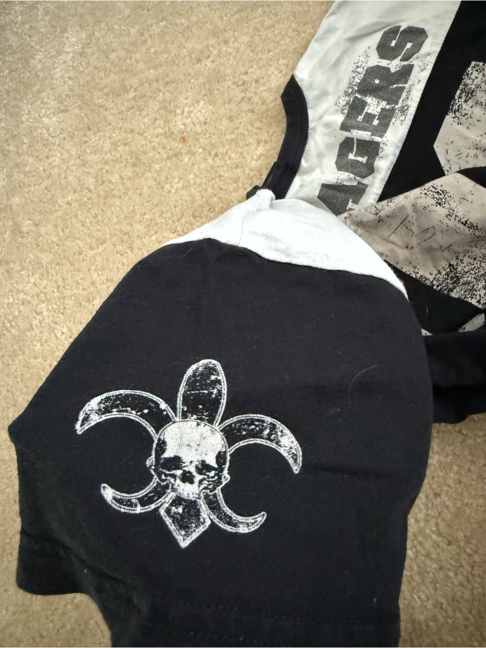 MCR Teenagers Black and White Ringer Tee Large, rare-vintage My Chemical Romance - Picture 4 of 8